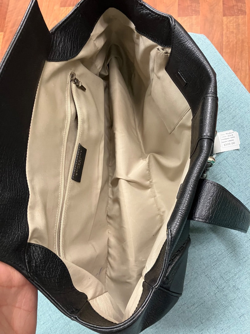Black Burberry Handbag, Medium