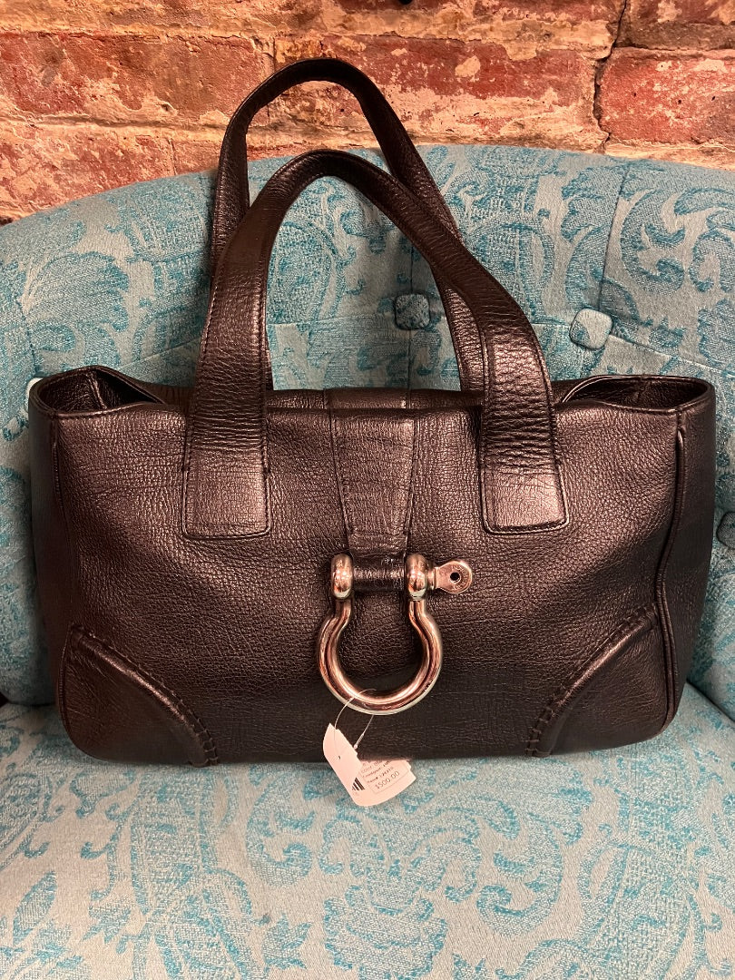 Black Burberry Handbag, Medium
