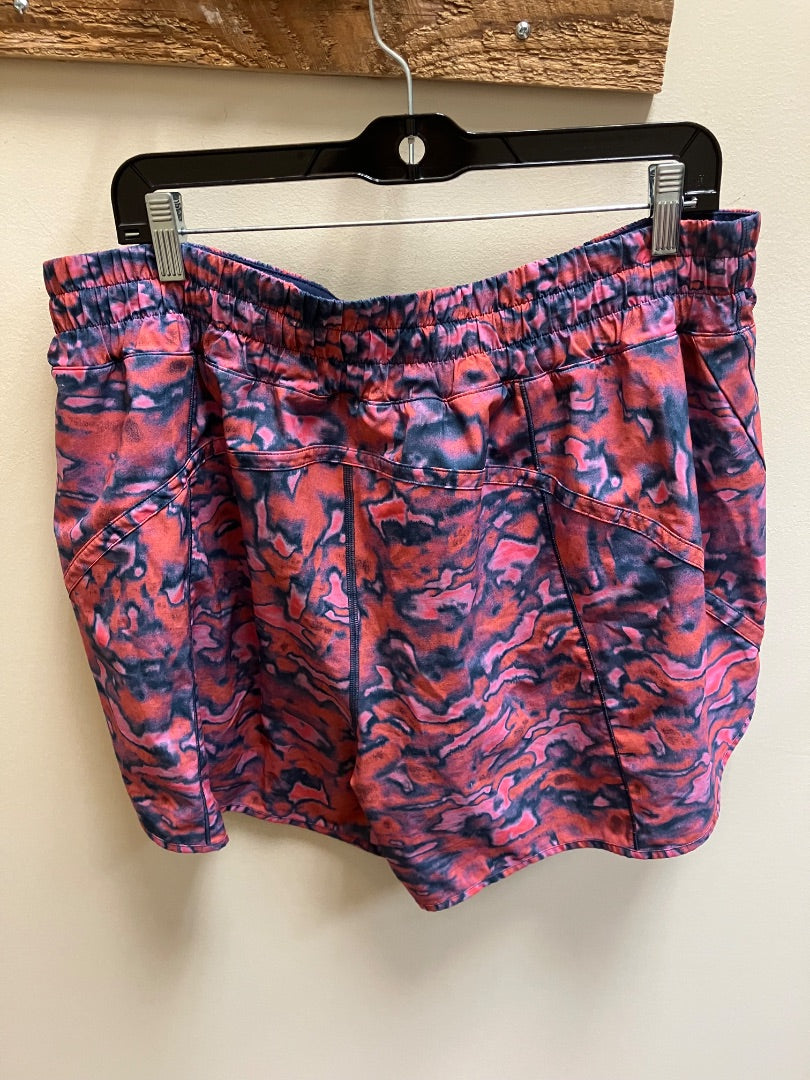 Pink+ lululemon shorts, 18