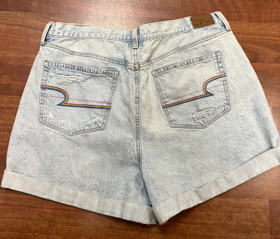Blue american eagle shorts, 16