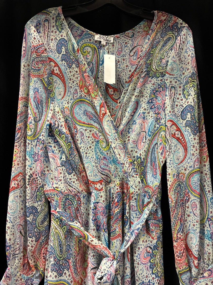 Blue+ spy dress, Large