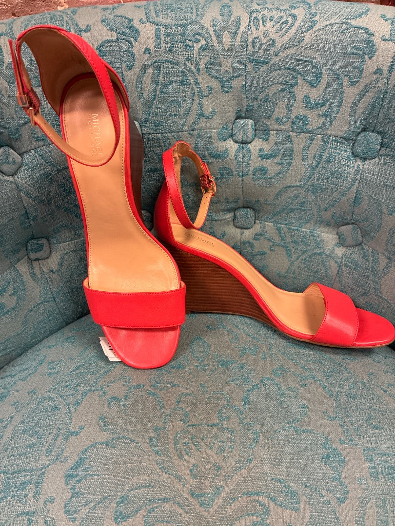red michael kors Sandal, 9.5
