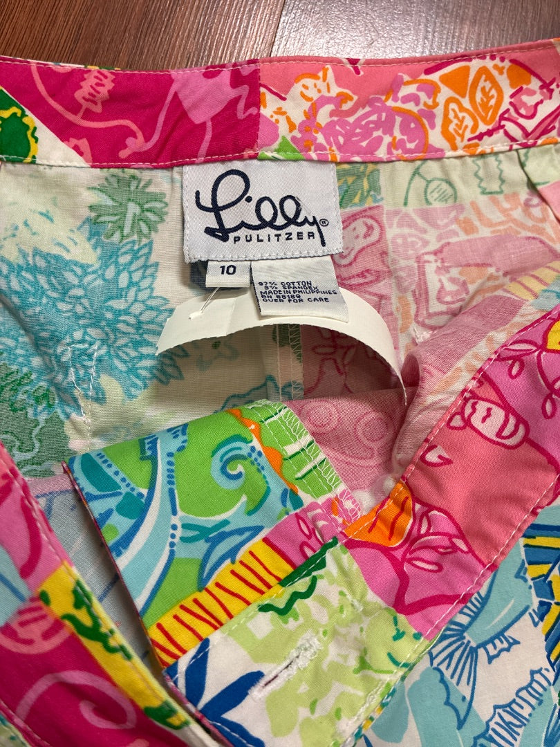 Green+ lilly pulitzer pant, 10