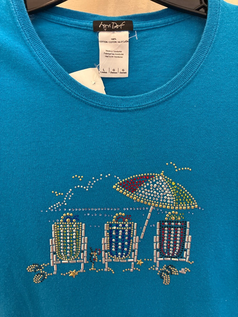 Blue lyn dorf Top, Large
