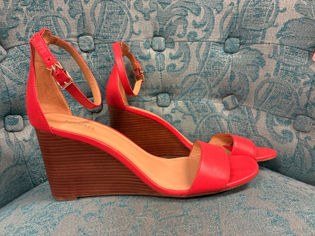 red michael kors Sandal, 9.5