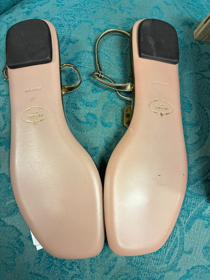 Gold PRADA Sandal, 10