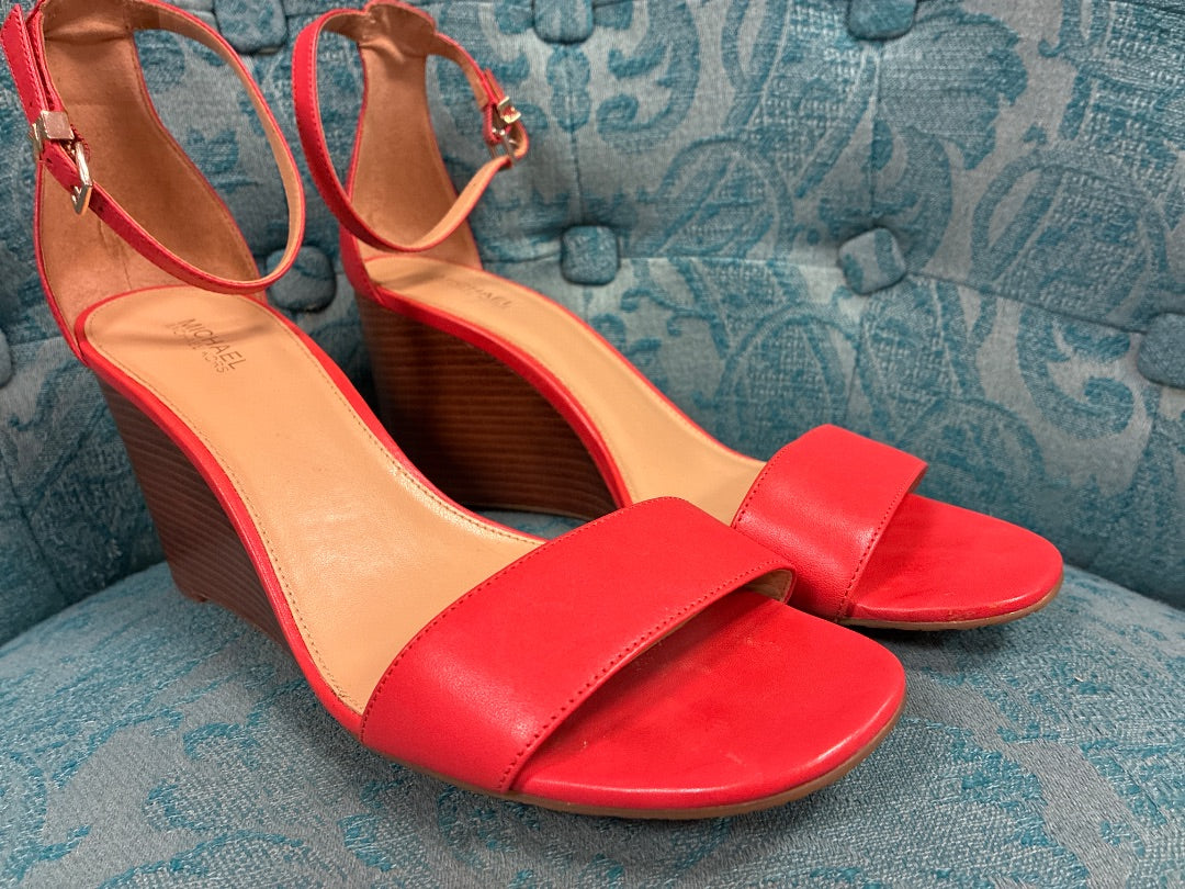 red michael kors Sandal, 9.5