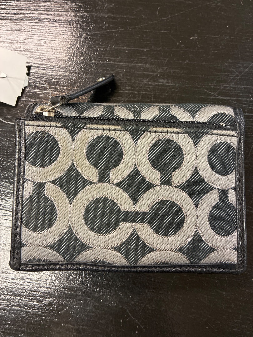 Silver+ Coach wallet, XS