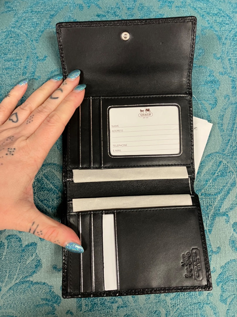 Black+ coach wallet, Small