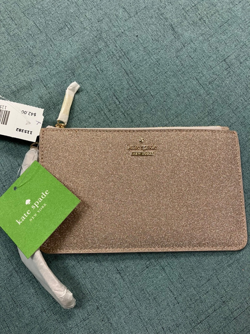 Gold kate spade wallet, XS