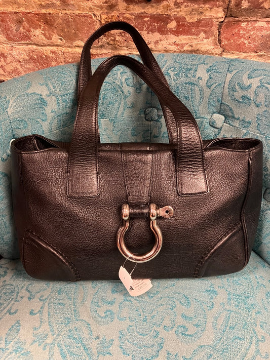 Black Burberry Handbag, Medium