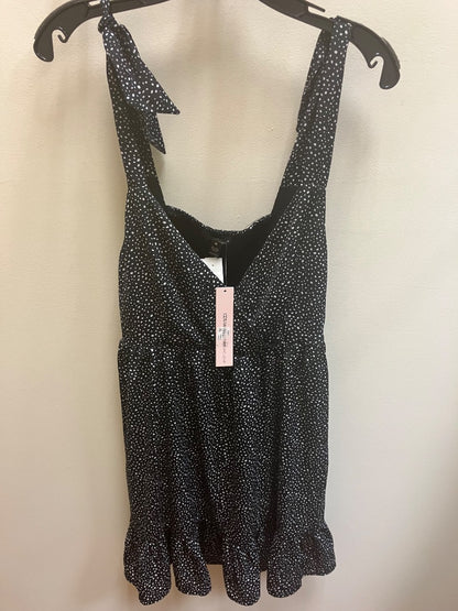 Black+ aqua dress, Small