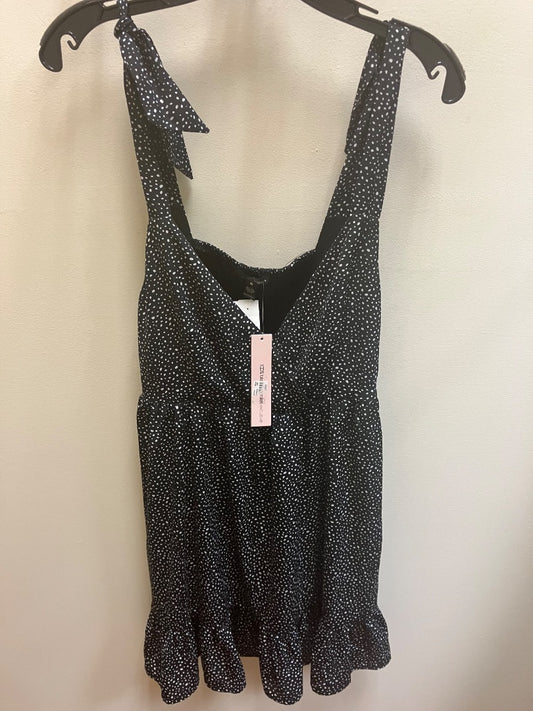 Black+ aqua dress, Small