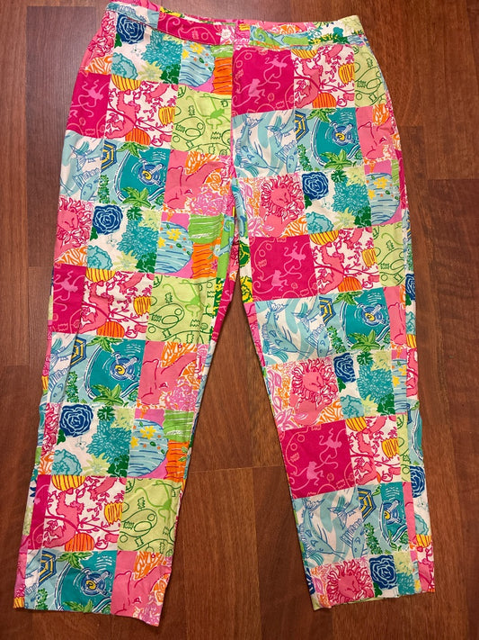 Green+ lilly pulitzer pant, 10
