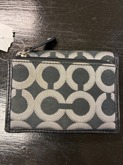 Silver+ Coach wallet, XS